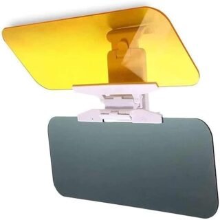 Car Sun Visor,2 in 1 Anti Glare Visor Sun Visor Extender,Anti Glare Mirror,Car Transparent Anti Glare HD Glass Car Visor Extender Sun Blocker for...