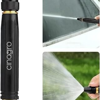Water Spray Gun for Gardening, Car Wash, Bike Washing, Gun for 1/2" Hose Pipe, High Pressure Water Gun Nozzle, Adjustable Car Washer Gun, Brass Jet, Water Spray Nozzle for Garden