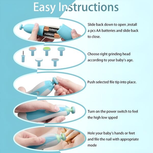 Baby Nail Trimmer with LED Light | Safe & Silent Nail Care - Image 4