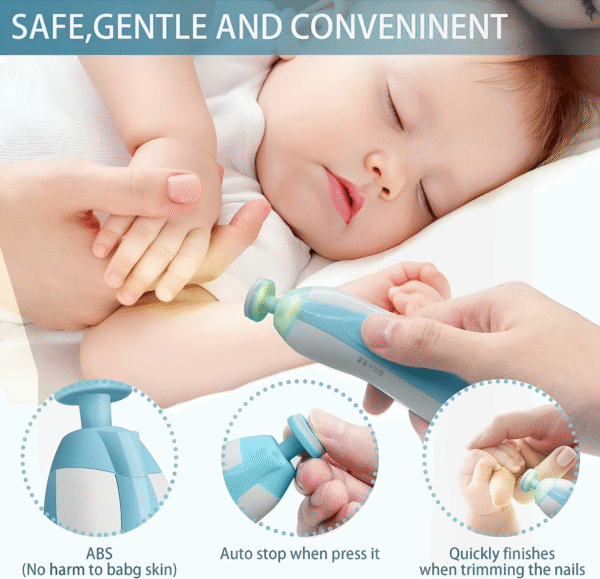 Baby Nail Trimmer with LED Light | Safe & Silent Nail Care - Image 5